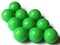 10 20mm Smooth Round Light Green Beads Vintage Plastic Beads Lightweight Sturdy Acrylic Beads